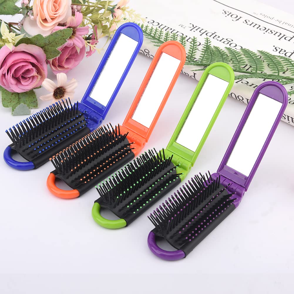 Folding Travel Hair Brush for Purse - Compact & Convenient