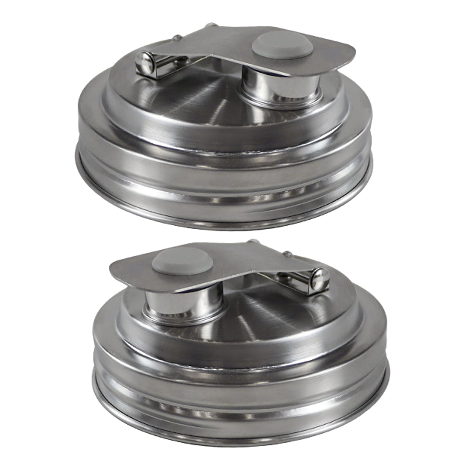 Lerpwige Leakproof Stainless Steel Masons Jar Cover With Spout Pouring Lid For Cocktails & Beverages Dispensing Rustproof Pour Spout For Jar