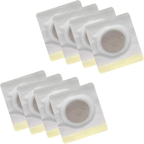 Healifty Parche de acupuntura para el cuidado de la salud, 8 parches de hierbas para alivio de la tos para flemas y ventilación pulmonar, portátil