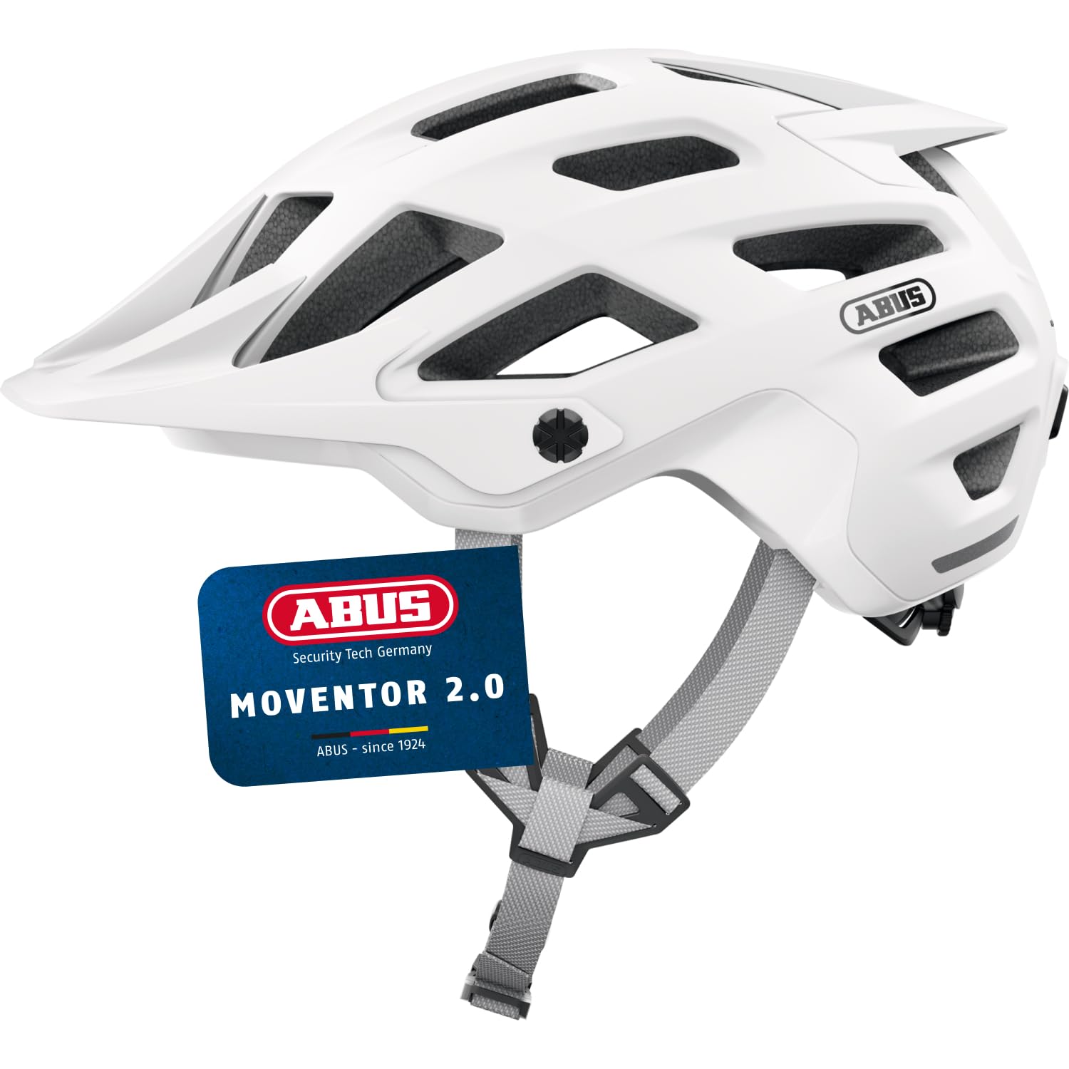 ABUS Casco MTB Moventor 2.0, Blanco, M Talla M