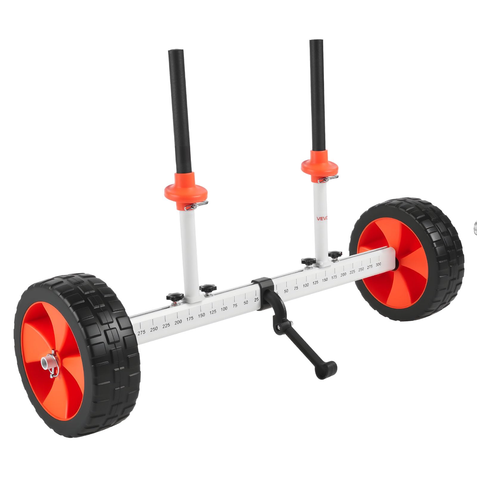 VEVOR Remolque Vertical para Kayak, Remolque de Kayak 900 x 580 x 575 mm con Neumáticos de PU de 25,4 cm y Correa de Amarre, Carga de 104 kg, Carrito para Tabla de Surf de Remo, Kayaks, Canoas