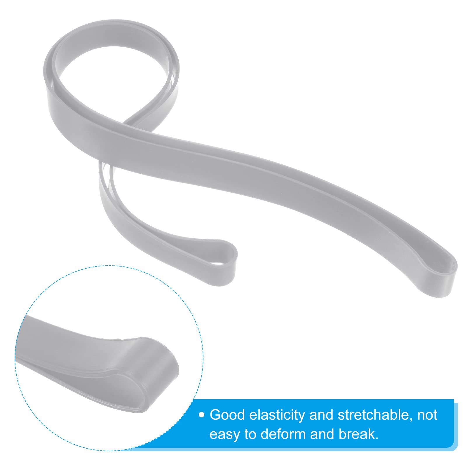 PATIKIL Bandes Serviettes, 4en1 Ensemble 9.84x1 Pouce Silicone Extensible Serviette Chaise Clips Sangles Pour Plage, Piscine, Croisière Chaises, Rouge, Rose, Violet, Vert