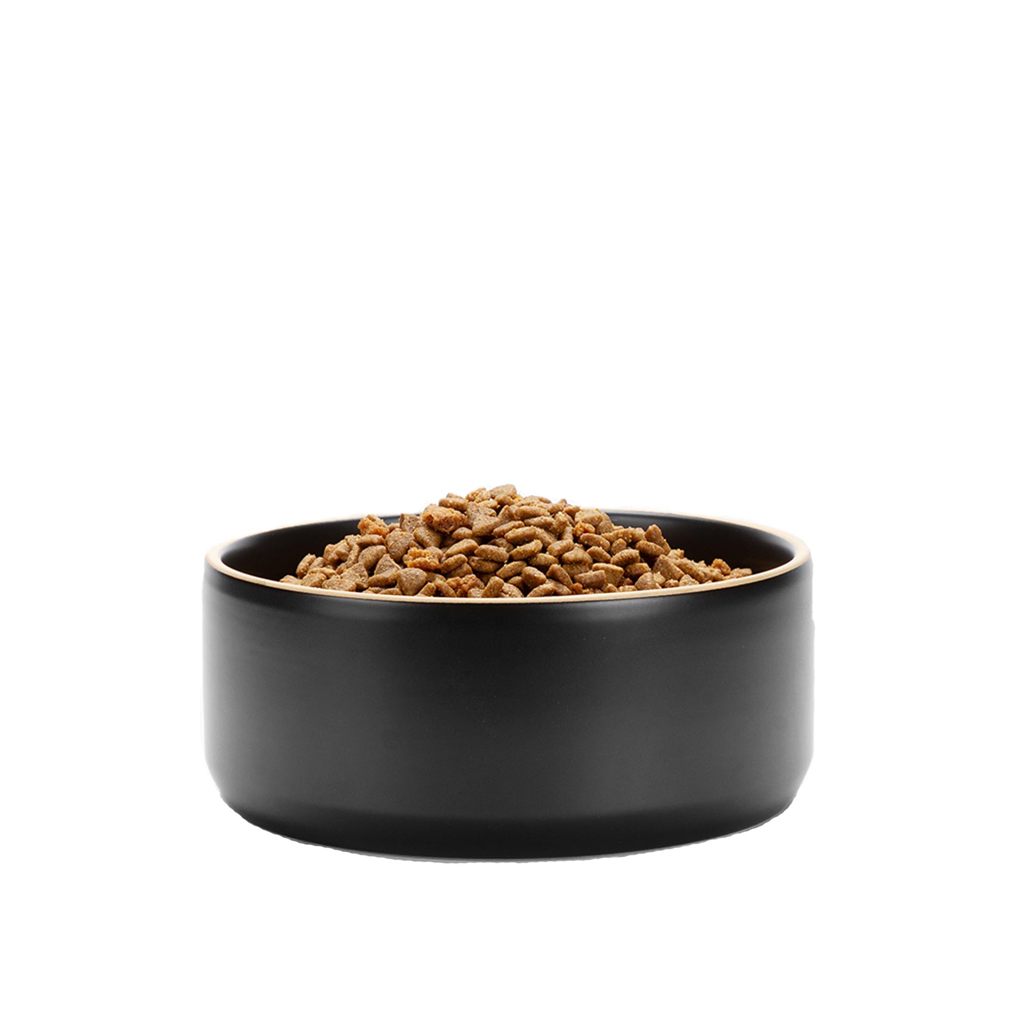 Waggo Edge Hundenapf für kleine, mittelgroße und große Rassen – sauberes, modernes mattes Finish, schweres und langlebiges Tierfutter- und Wassernapf, spülmaschinenfest (Olivgrün, 9 Tassen)
