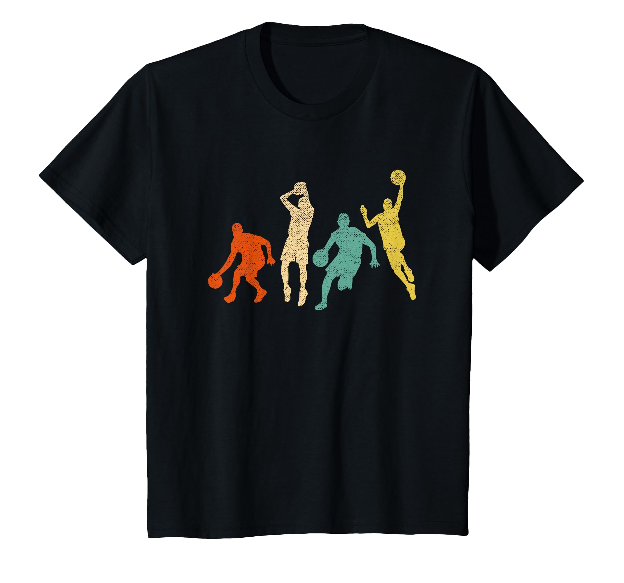 Vintage Basketball Ball Graphic Design Basketball Fan Player T-Shirt