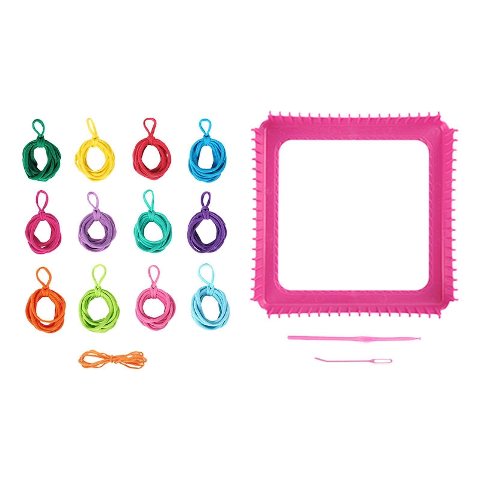FABLOFT® Weaving Loom Kit Creative Toy Pot Holder Loops for Beginners Adults Knit Hat Style B-image-35