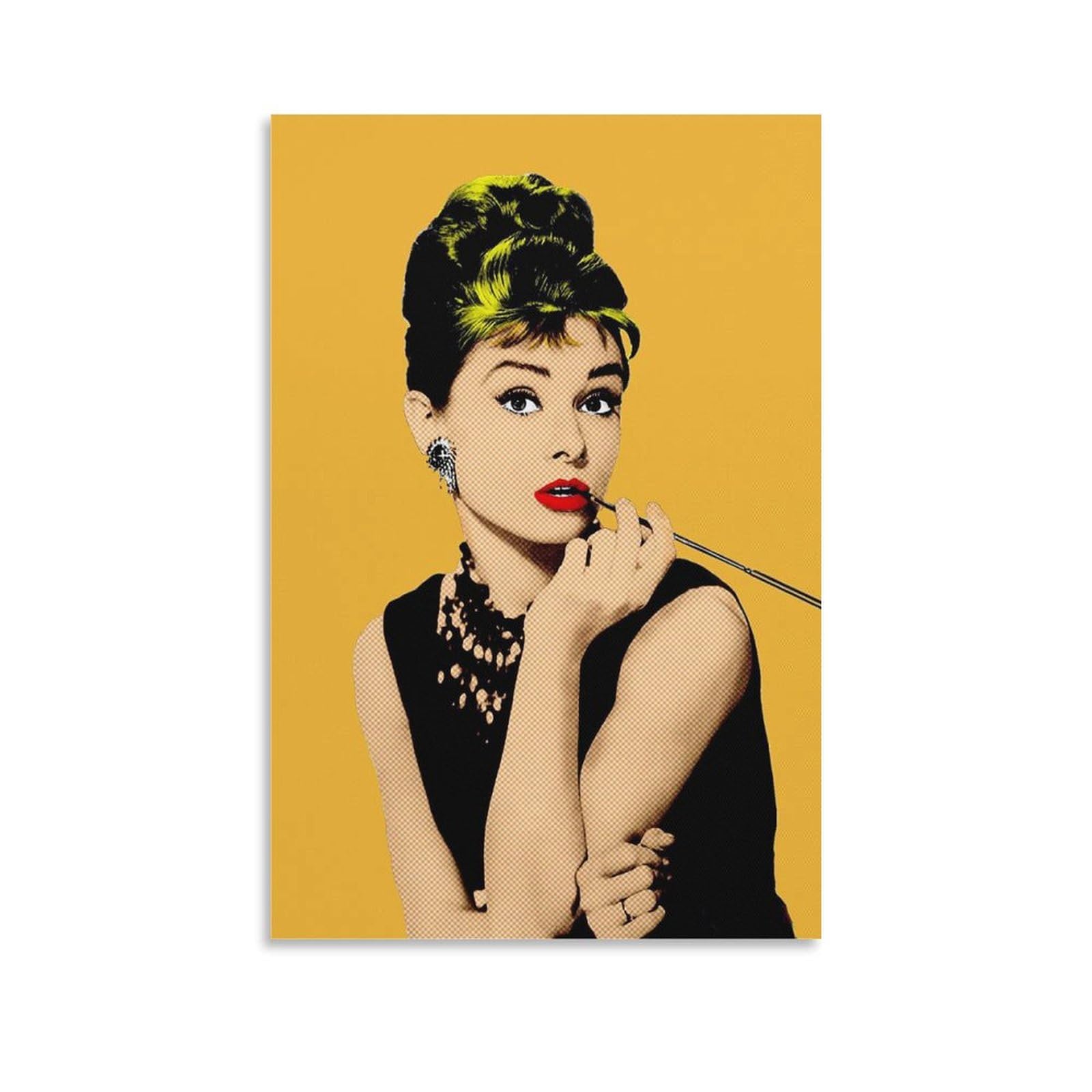 Amazon.co.jp: オードリーヘップバーン 描きました ポスター