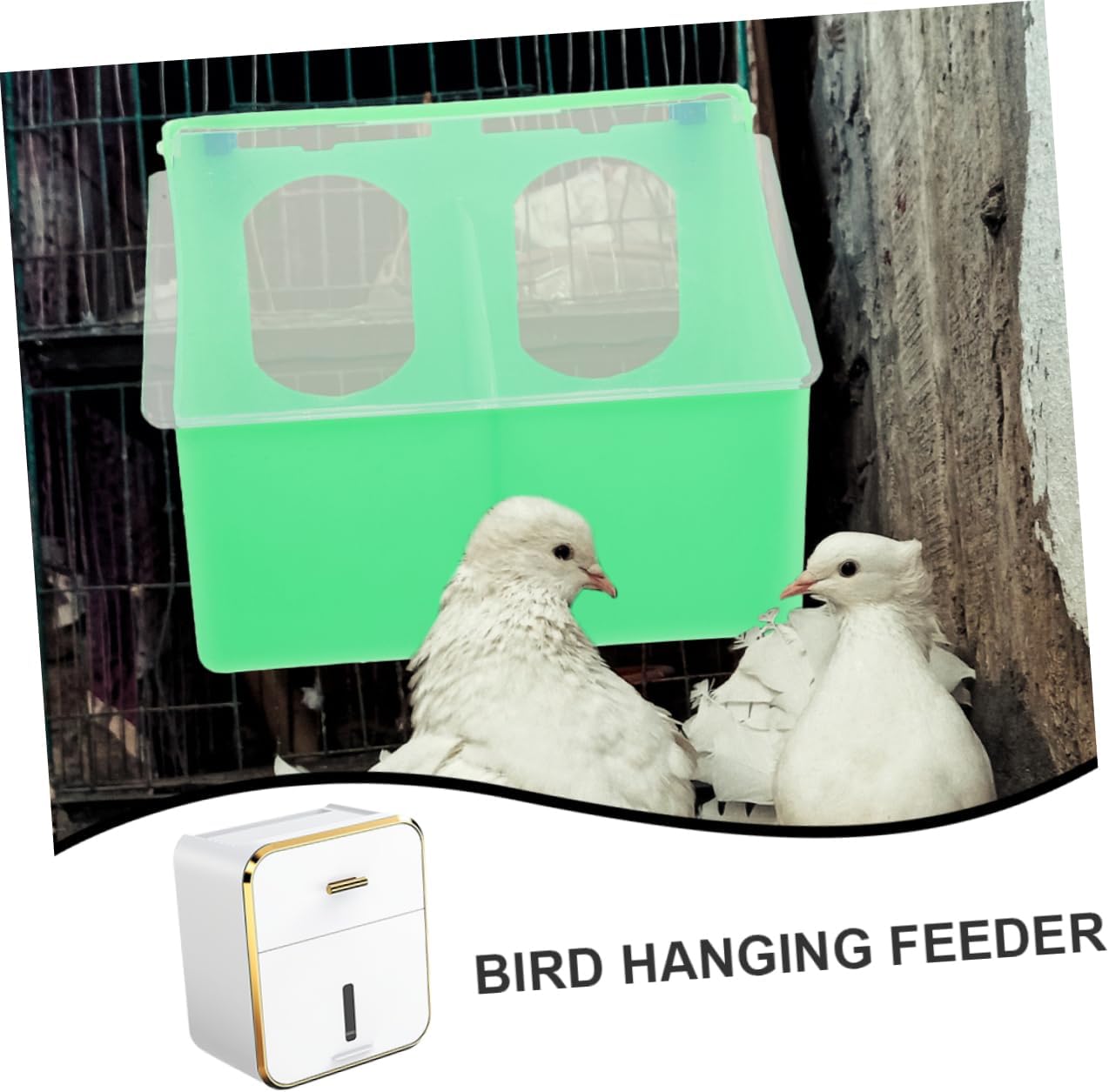 3pcs Multi-Functional Hanging Bird Feeder Box Lid Parrot Vegetable Storage Adjustable Food Dispenser for Parakeet and Cockatiel Cage Accessories