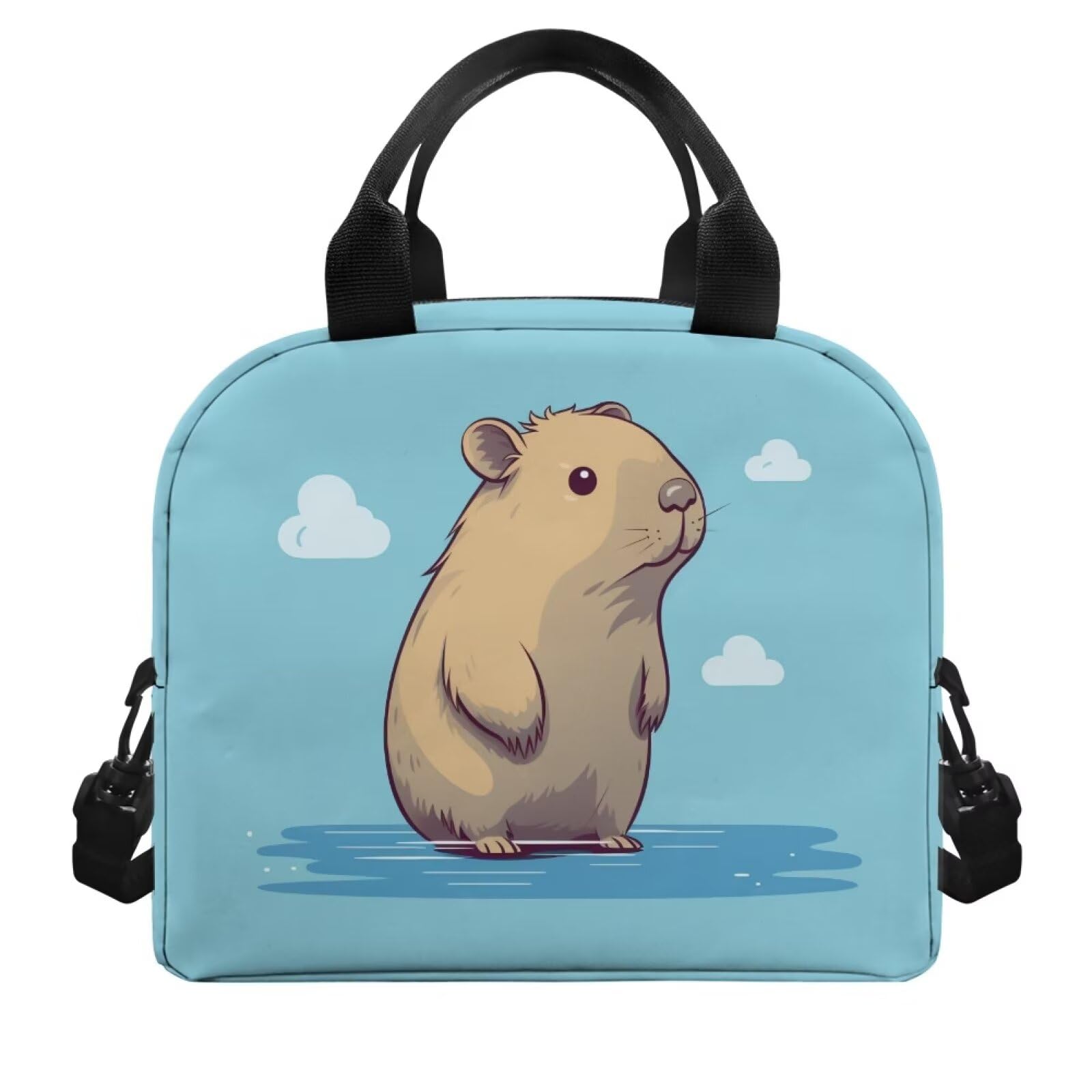 VANZEV Capybara Insulated Lunch Box - Cute Animal Cooler Bag For Adults & Kids | Reusable Lunch Bag For Work & School - View #6
