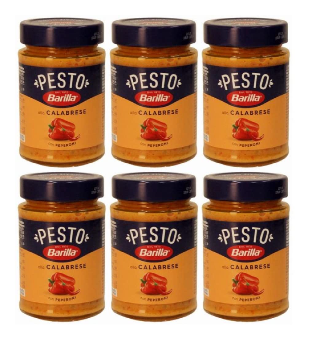 Barilla Pesto alla Calabrese Italian Pesto Sauce with Ricotta Cheese & Chilli 190g