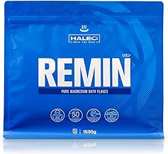 HALEO Domestic Magnesium Flakes 100% REMIN Bath Salt, No Additives, Large Capacity, 3.3 lbs (1.5 kg), High Magnesium Content, Bath Cosmetics