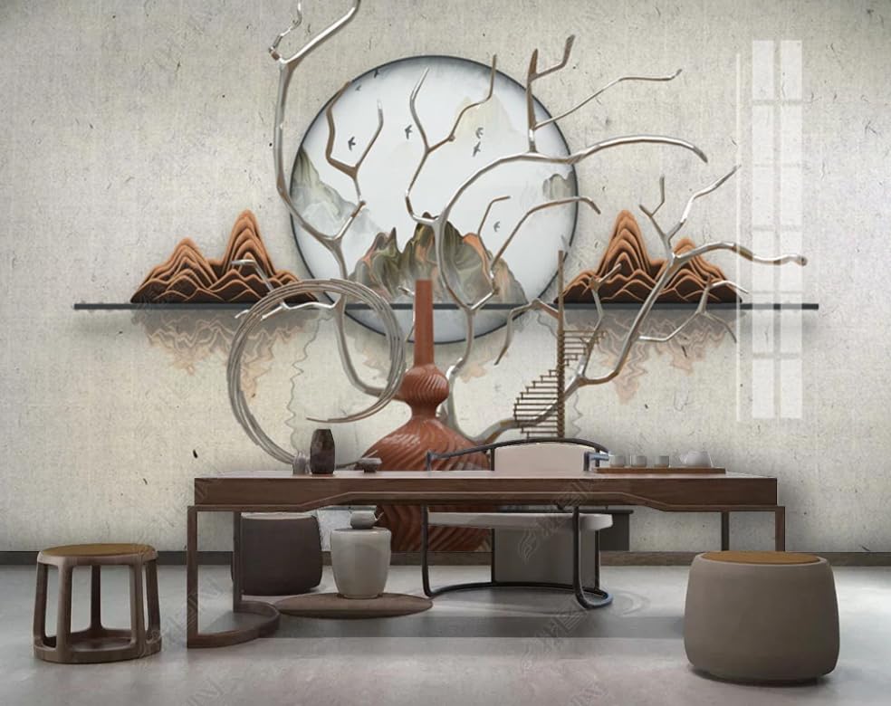 Papier peint intissé Jinshan 400x280 cm pour grand mural salon