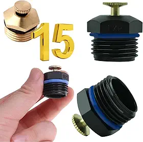 Kit 15 Aspersor Ajustável Cobre Para Irrigação de Jardim Quintal Agricultura Campo Horta Plantas Gramados - Thafe