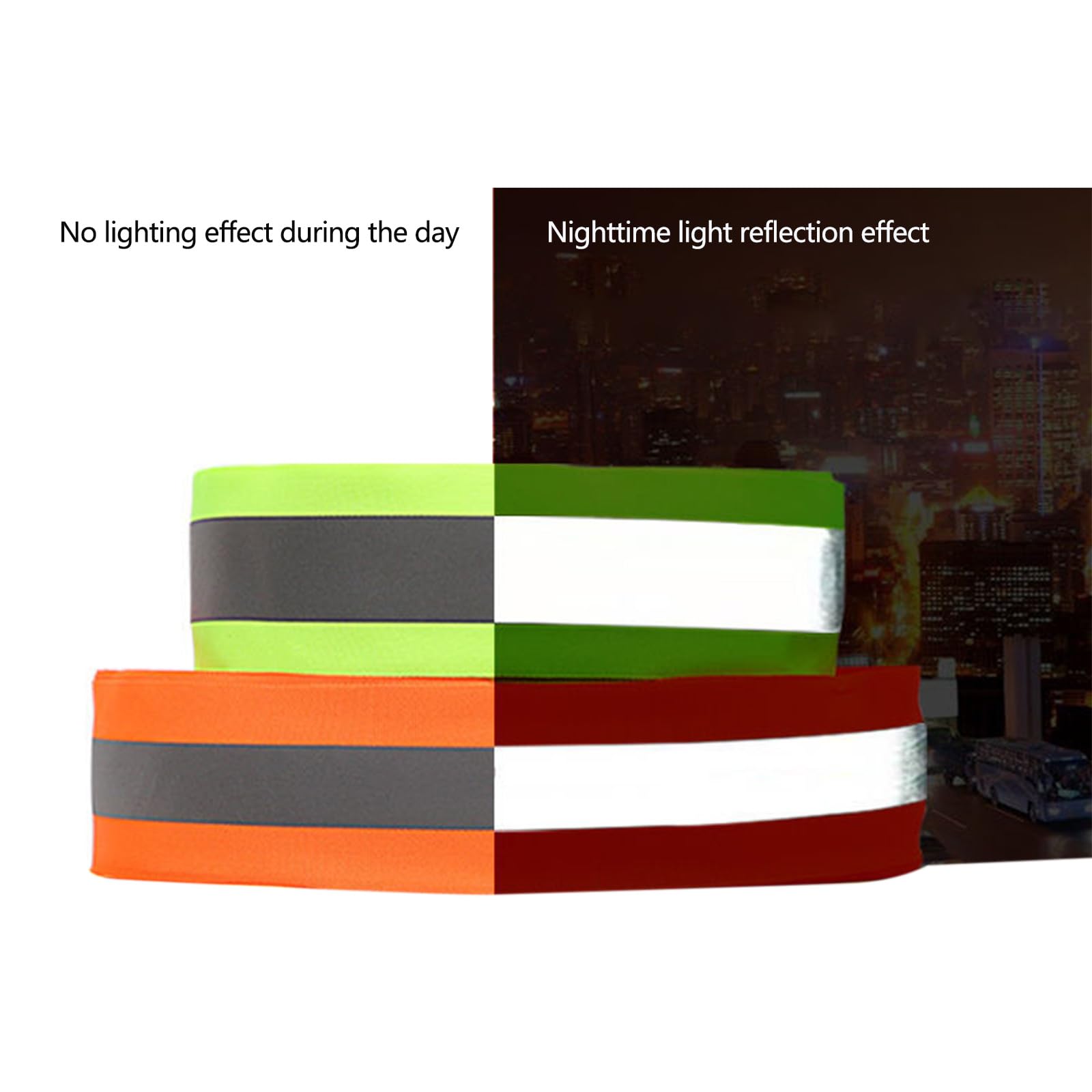 100 m de cinta elástica reflectante para ropa, manualidades, actividades nocturnas, cinta elástica reflectante