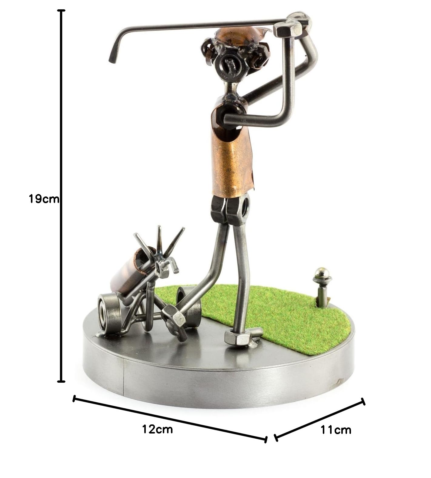 Steelman24 Schraubenmännchen Golf Abschlag auf dem Grün