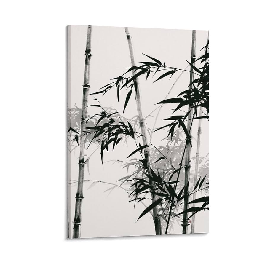 絵画　水墨画　竹図　掛軸　風景画　置物　インテリア　工芸品　美術品　A1707 Amazon.co.jp: 画家手描き 掛軸 掛け軸 おしゃれ 水墨山水画