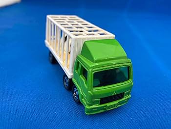 Amazon.co.jp: トミカ No.76 三菱ふそう 動物運搬車(パンダ) 黄緑 緑窓