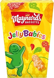 Maynards Bassetts Jelly Babies Sweets Carton 350g (Pack of 2)