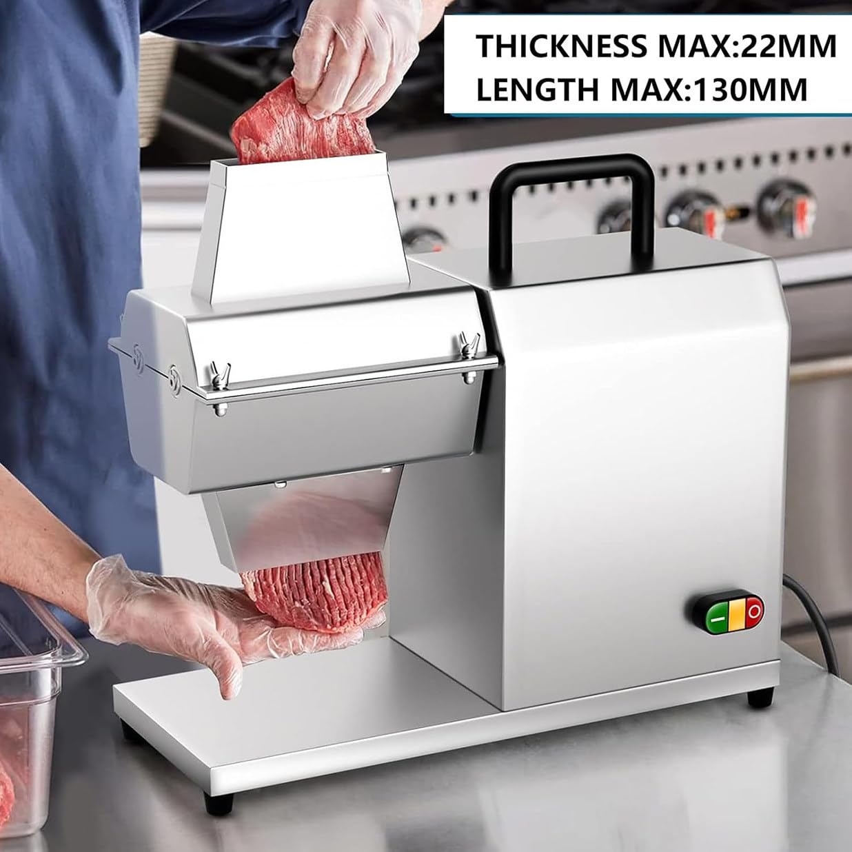 Elektrischer Fleischklopfer, 450 W, kommerzielles Würfel- und Abflachwerkzeug für Rind, Schwein, Huhn – robuste Fleischzubereitungsausrüstung für Zuhause und Restaurant