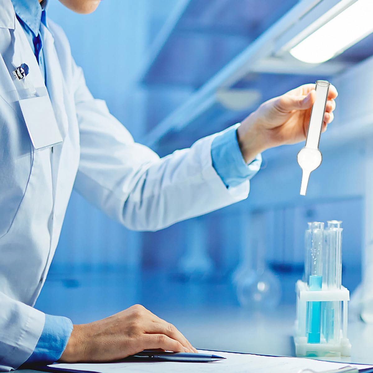 Einkugel Trockenröhrchen und Laborbedarf mit Glatter Innenwand für Chemieunterricht und Schönem Design aus Glas 5 Stück von Schülern