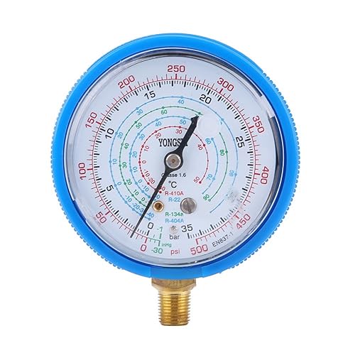 Miniatura 9 de Medidor de presión de aire acondicionado, par de aire acondicionado R410A R134A R22 Refrigerante Kit de manómetro de alta y baja presión Juego de