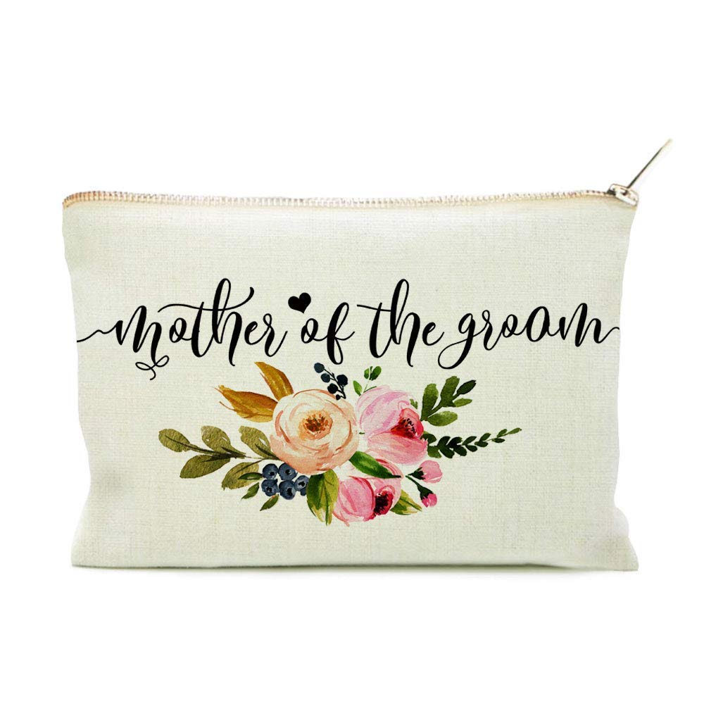 Mother of the Groom Cosmetic Bag, Mother of the Groom, Wedding Party Gift, Bridal Gift, Mother Gift, Groom's Mother, Makeup Bag, Wedding Makeup Bag, Bag