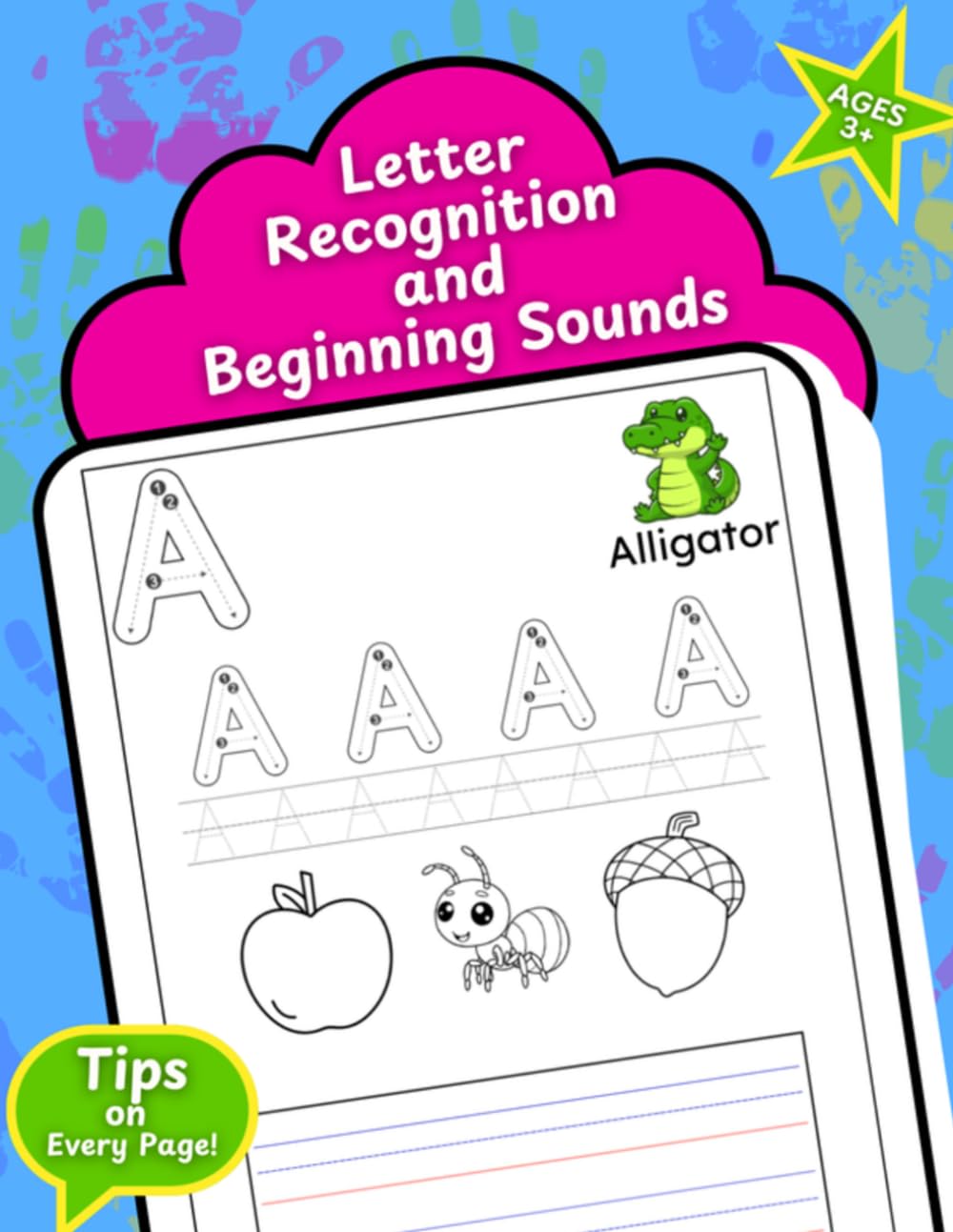 ABC Trace & Color Workbook: Learn Letters & Beginning Sounds (Ages 3+)