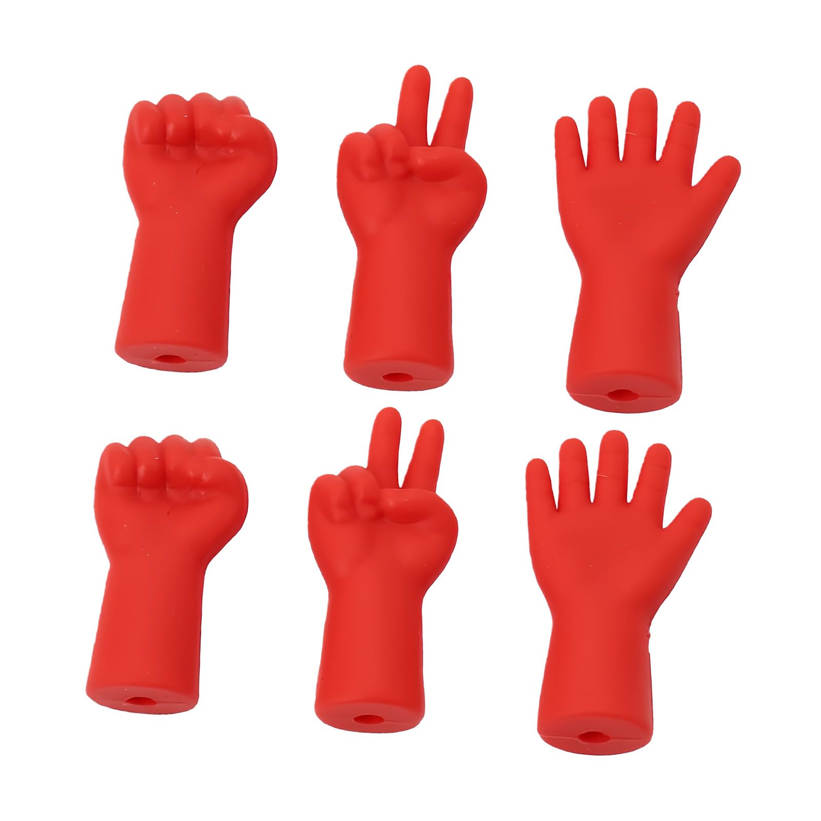 Yhplxyuus 6Pcs Crochet Hook Point Stoppers Hand Shape Needle Tip Stoppers Knitting Point Protectors for Weaving Caps Crochet Protectors Tip