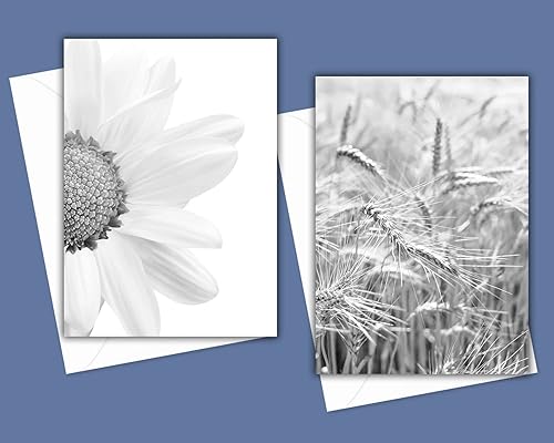 Miniatura 5 de Modern Farmhouse Greeting Cards - Set of 10 All Occasion 5x7 Note Cards with Envelopes. Blank Inside. Assorted Black & White Photos including