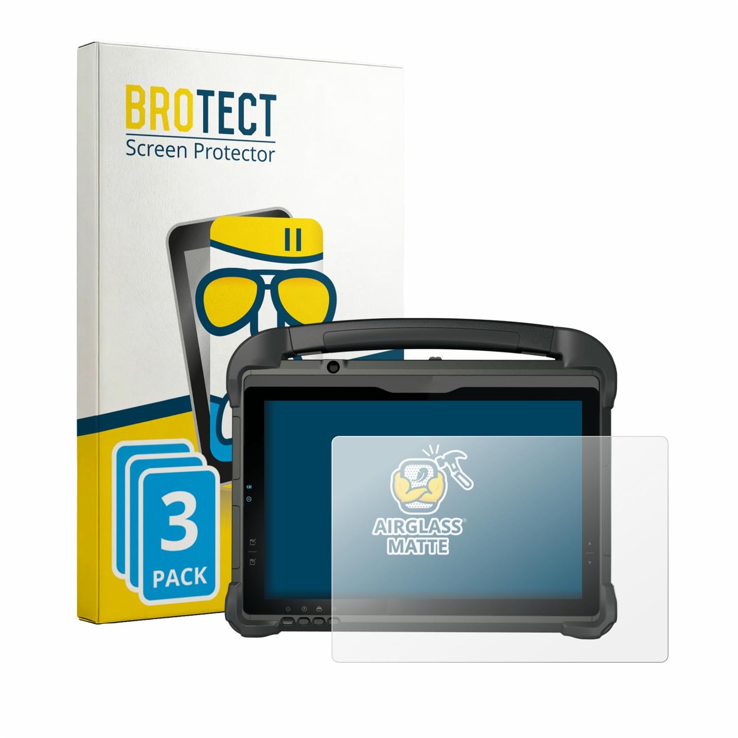 brotect Pellicola Vetro Opaca per DT Research DT301YR (3 Pezzi) Protezione Schermo [Anti-Riflesso, Durezza 9H]