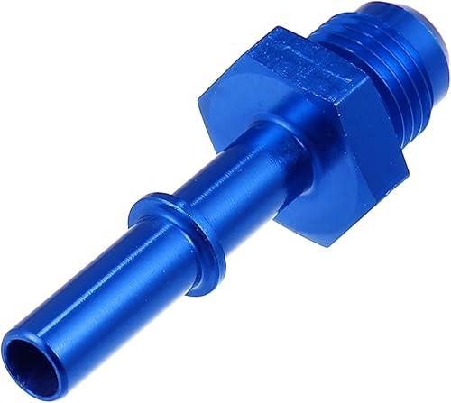 Miniatura 4 de X AUTOHAUX 6AN macho a 516 "tubo de manguera de combustible de coche Conector adaptador de desconexión rápida Empuje en EFI montaje aleación de