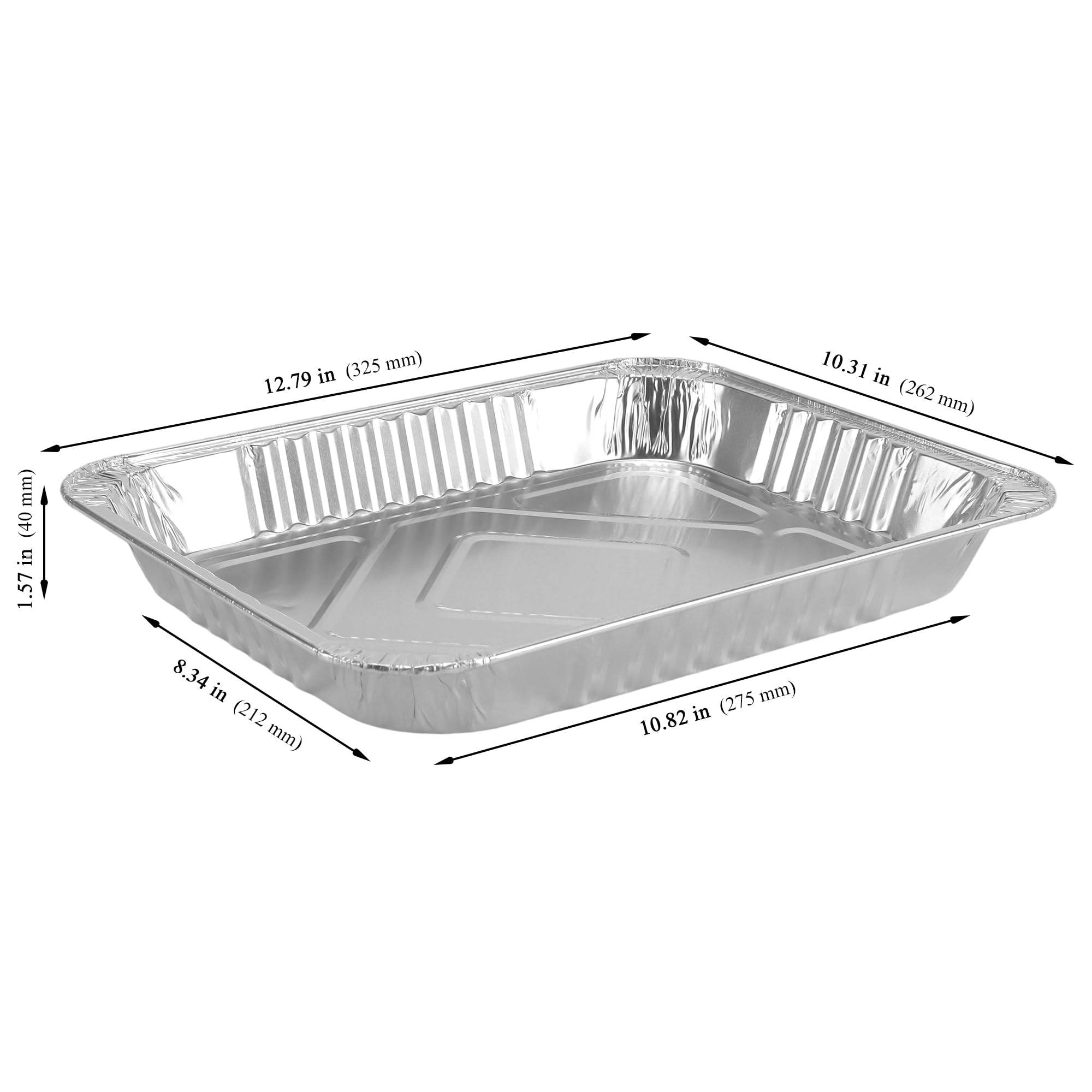 30 Stück 2200ml Aluschalen Groß, 32.5x26.2x4cm Grillschalen Aluminium Grill Tropfschale, Einweg Alu Schalen für Grill Kochen Party-Essen Servieren