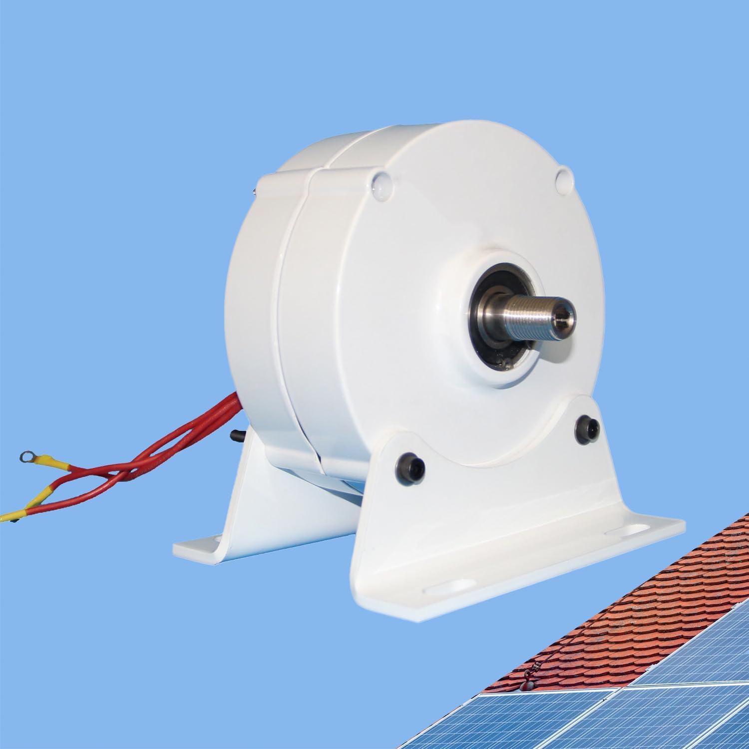 12V 24V 48V 600W 3-Phase Wind Generator Permanent Magnetic Generator Brushless Generator Turbine for Wind Turbines 650RPM DIY Power Generator (with Base, 24)