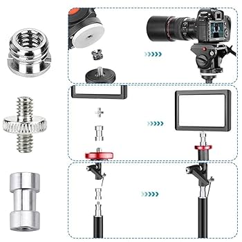Amazon.co.jp: BTtime カメラ 14点セット 1/4'' 3/8'' ネジ変換