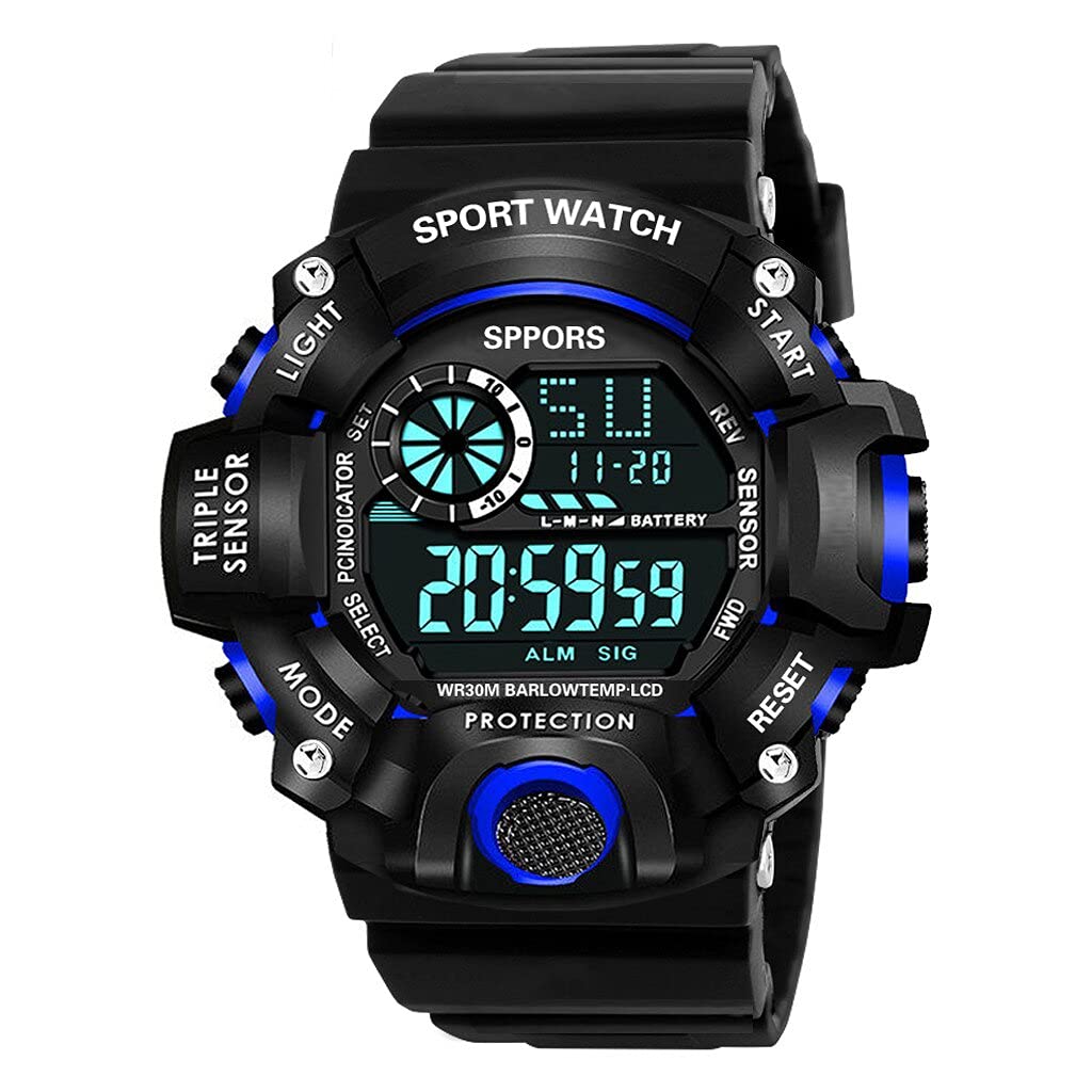 casera Digital Sport Day and Date Display Multi Dial Watches for Boy and Men Watch (Blue) (B096KWFP8L) Amazon Price History, Amazon Price Tracker