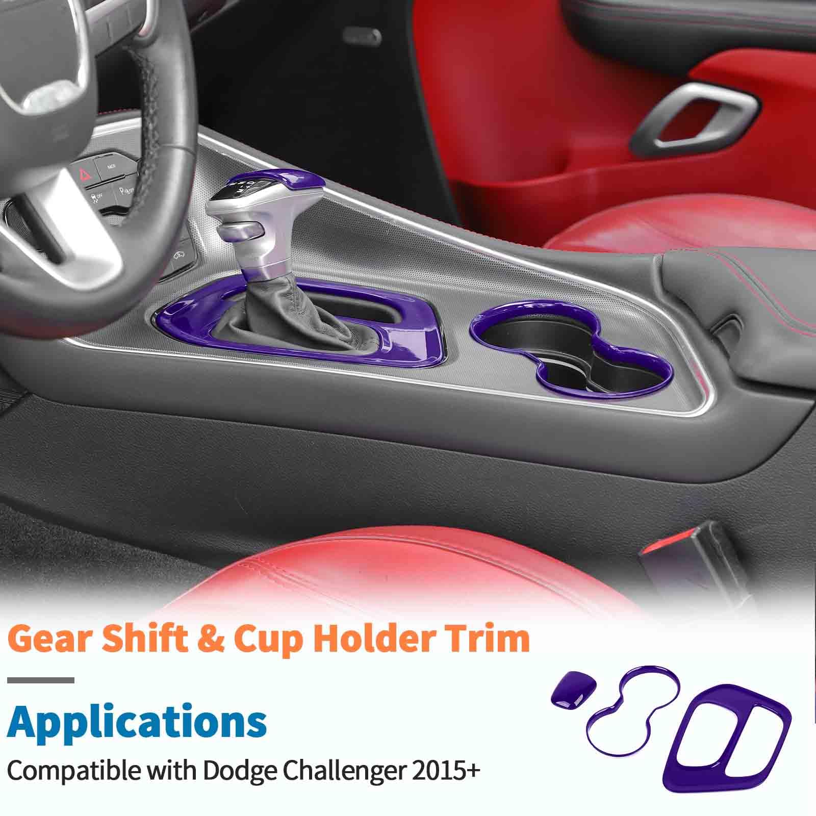 Amazon.com: JeCar 3pcs Purple Cup Holder Trim Kit for 2015-2024