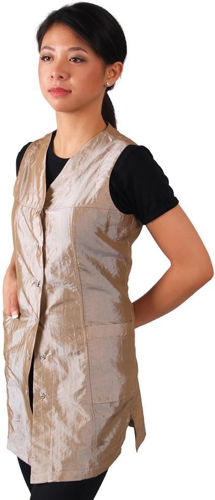 Sleeveless Champagne Salon Smock