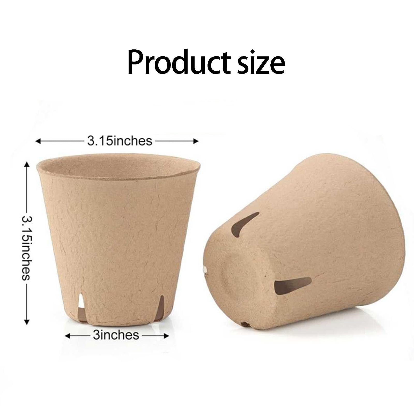 Tazza per piantine con Coperchio, 8x8 Round Cup with w