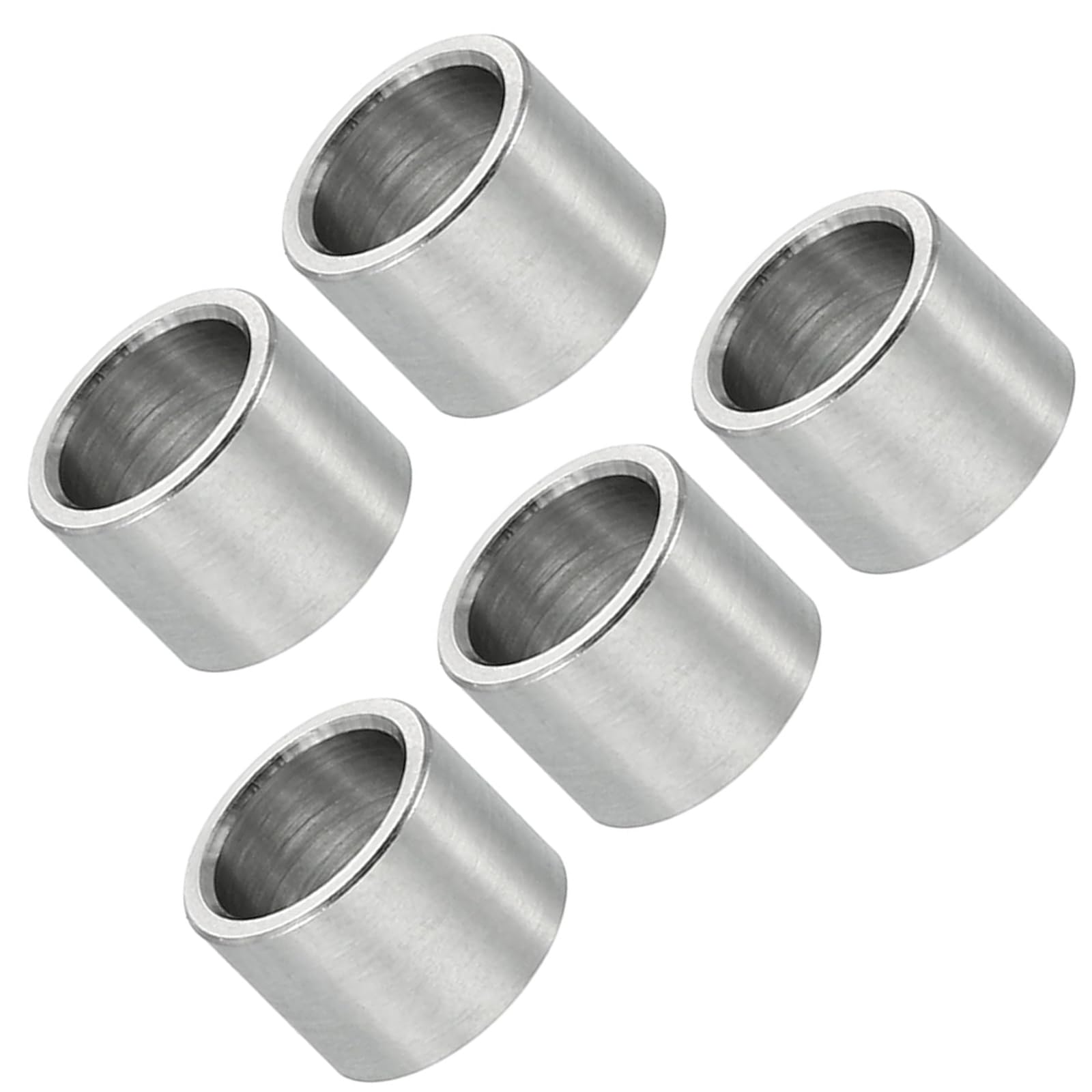 Unifizz M6 Stainless Steel Spacers, 5Pcs Round Metal Spacer Tubes 6.1mm ID x 8mm OD x 8mm Length Unthreaded Stainless Steel Standoff for M6 Screw Bolt Assemblies