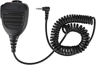 Socobeta Handheld Speaker Mic Walkie Talkie Radio Speaker Mic Portable Shoulder Microphone for FT1D FT1XDR FT2DR FT2XDR