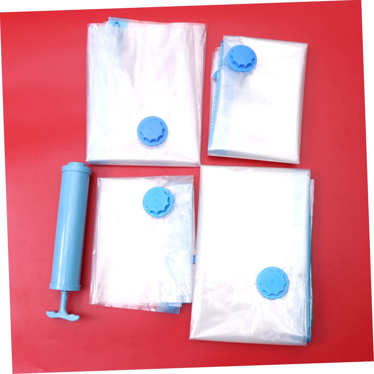 Vakuum Kompressionsbeutel 10 Stück Pe Pet mit Handpumpe