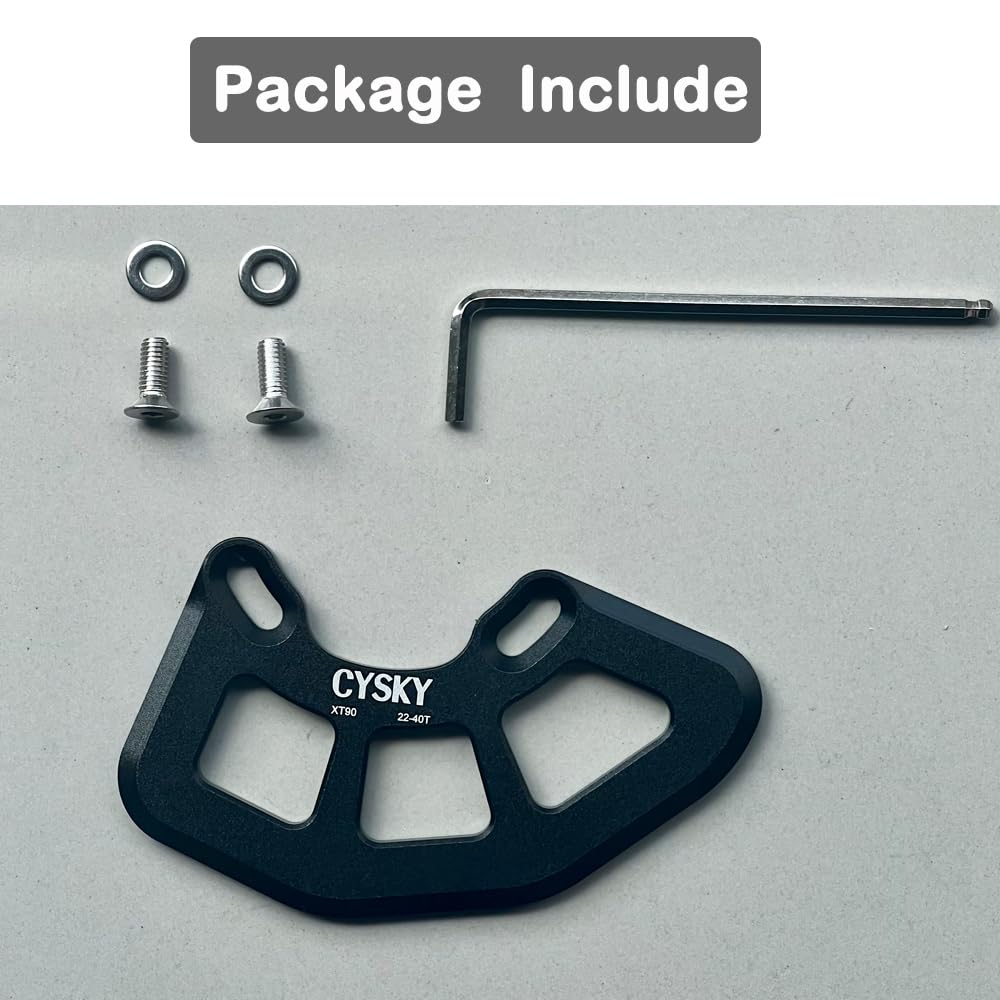 CYSKY Legierung MTB Kettenschutz, ISCG05 Fahrrad-Kettenschutz für 22T-40T Einzelkettenblätter, Schutz für Mountainbike Kette, BMX Kette