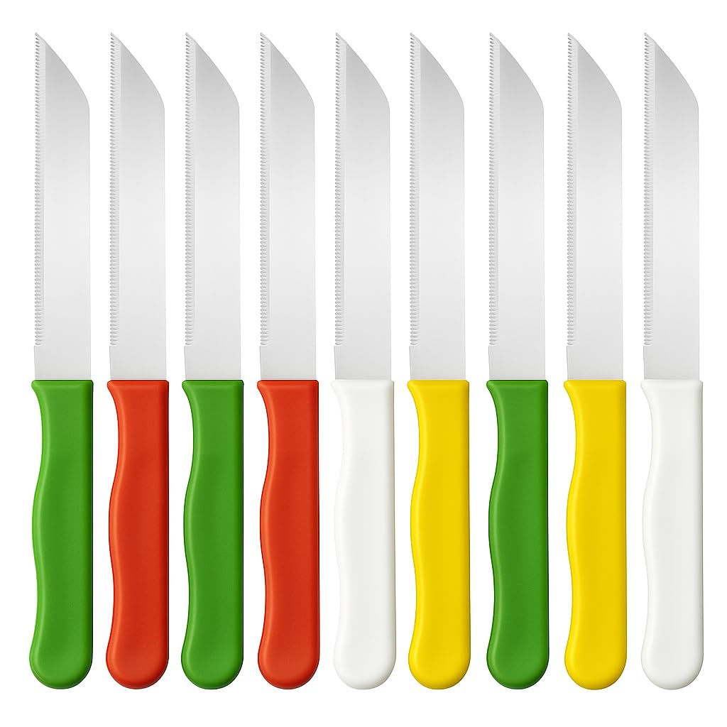 Fitto 12-Piece Knife Set – Premium Stainless Steel Kitchen Knives with Ergonomic Handles, Full Tang Construction, and Multi-Function Blade Set for Versatile Cooking