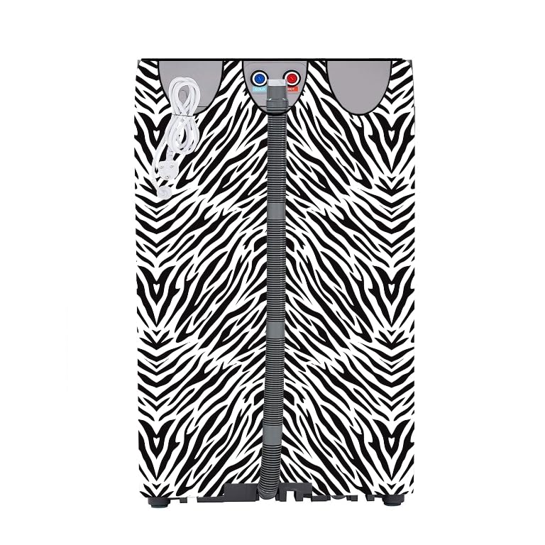 Image of Fully Automatic Top Load Washing Machine Cover Suitable For Samsung, Lg, Godrej, Whirlpool 6.5Kg, 7Kg, 7.5Kg, 8Kg, 9Kg, 10Kg, 11Kg (58Dx60Wx94H), Waterproof Cover, Zebra Black.