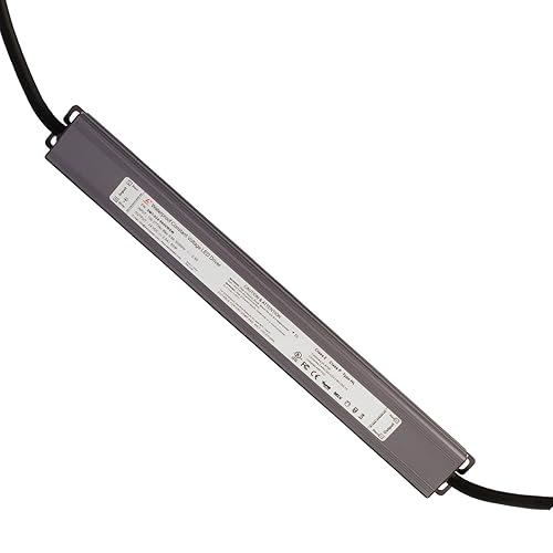 Fuente de alimentación de luz LED impermeable de 24 V 60 W con certificación UL clase 2 100-277 V CA a CC para módulos de tira de luz LED