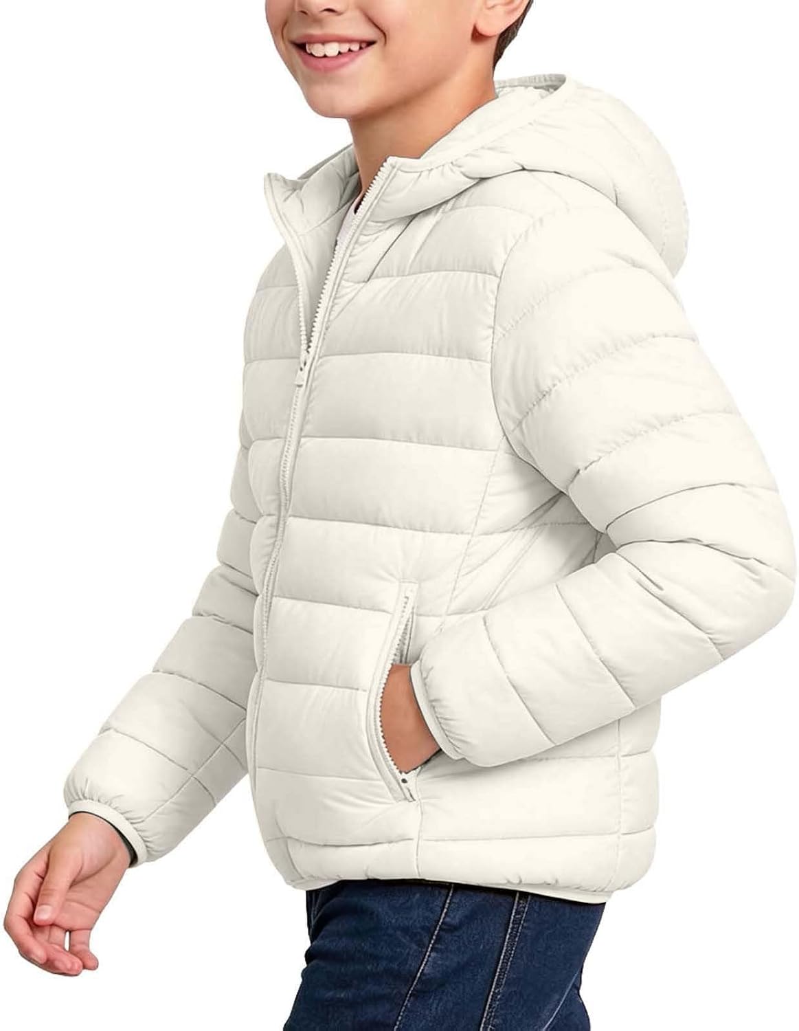 Kids Water Resistant Hooded Puffer Jacket Winter Coat