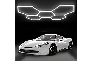 HYPERLITE Hexagon Garage Light: Illuminate Your Space with Unearthly Radiance