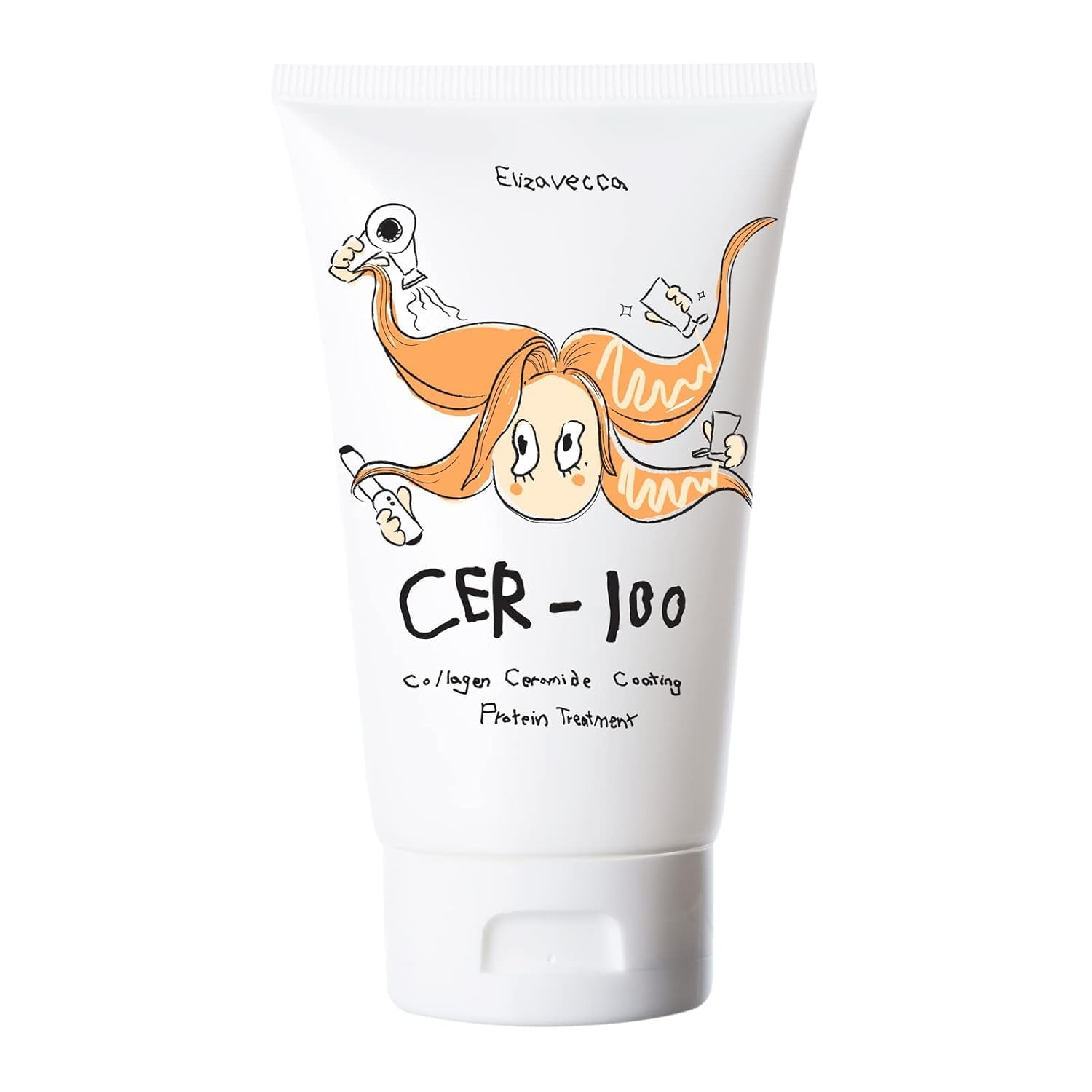Elizavecca CER-100 Protein Hair Treatment Mask with Collagen & Ceramide | Deep Repair Conditioner for Dry, Damaged, Frizzy & Chemically Treated Hair | Moisturizing Hair Repair Cream | 100ml-image-25