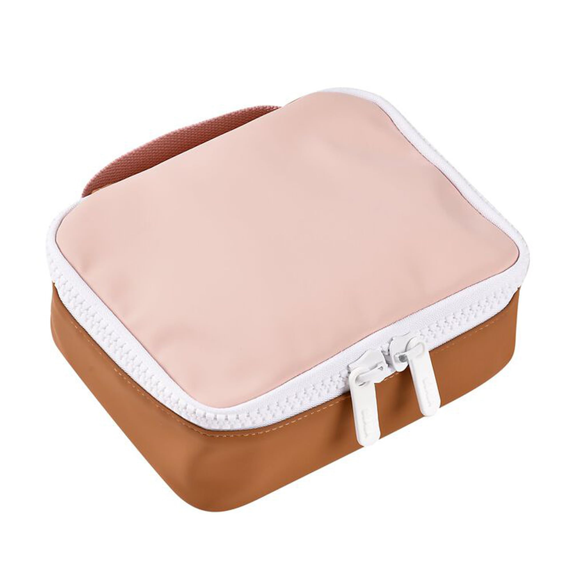 BEABA, Sac isotherme repas, Lunch box, Boite à Gouter, Isotherme, Waterproof, Etiquette Nom, Capacité 2,7L, Grand Zip, Effet Gomme, Faro, Dusty Rose
