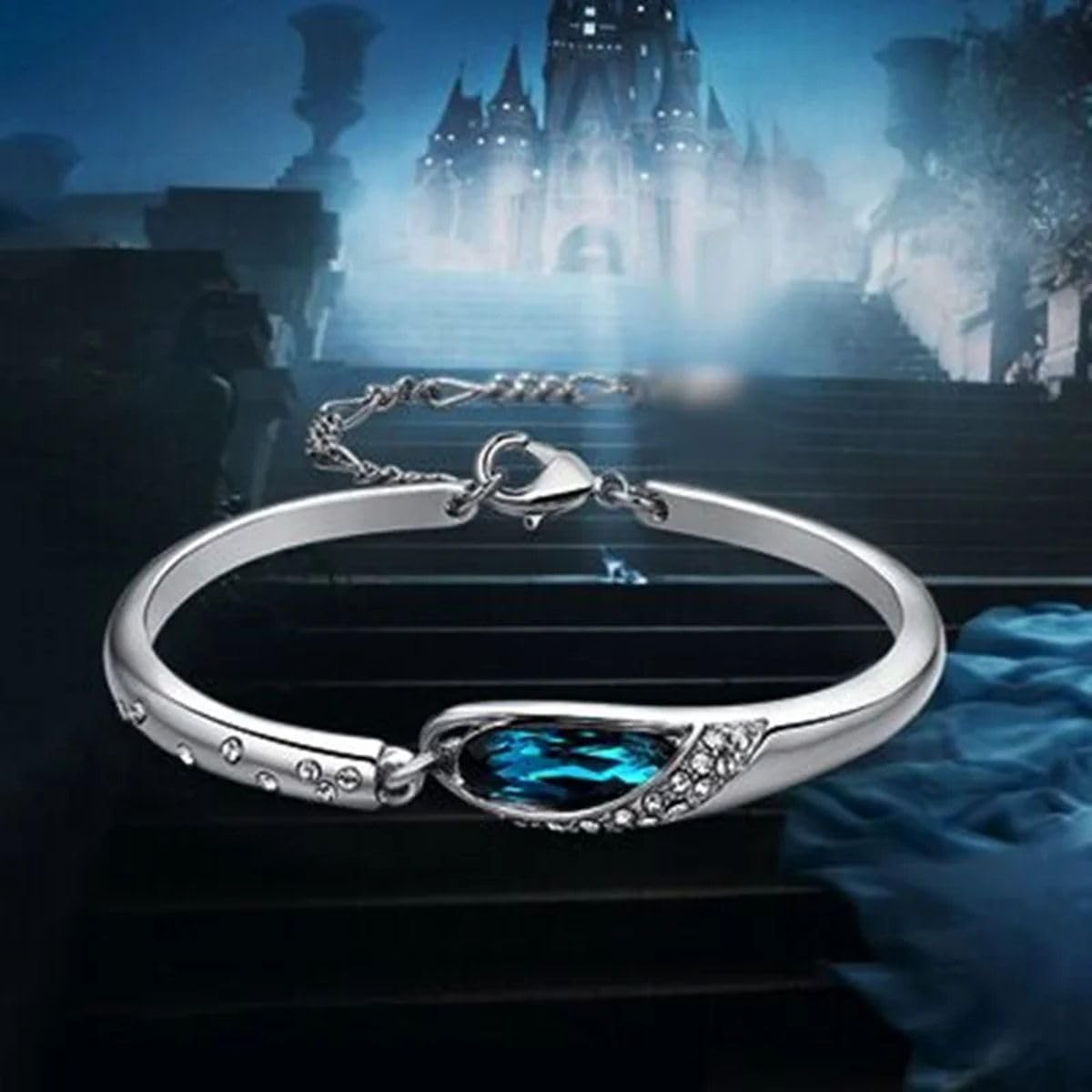 Nuovo 2025 S925 Braccialetto di Cristallo Amante Blu Matrimonio di Una Donna con per Te Gioielli Accessori Gioielli Regalo Creativo