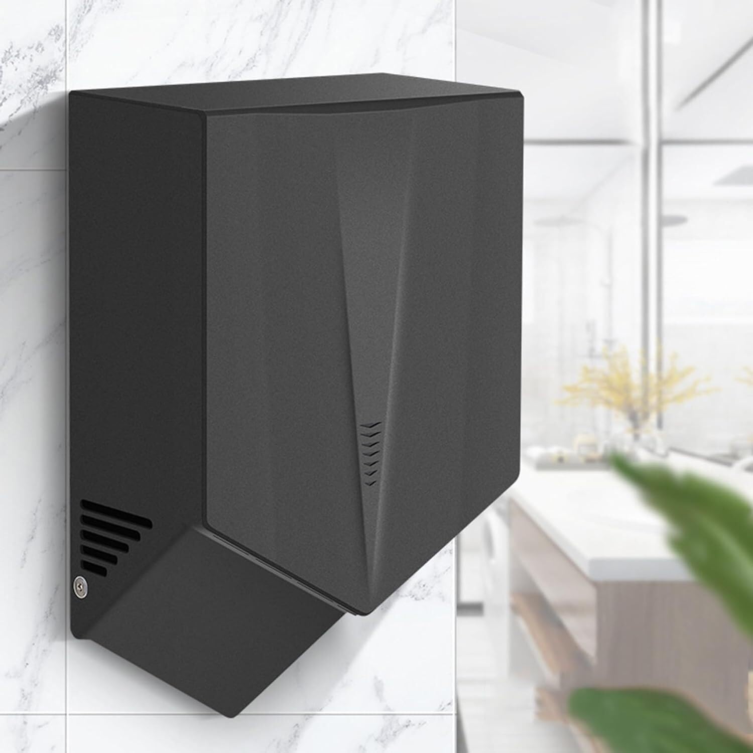 トイレ用自動電動ハンドドライヤー 6～10秒乾燥時間 1200W 高効率壁掛け式業務用ハンドドライヤー 省エネ 低騒音 手乾燥装置